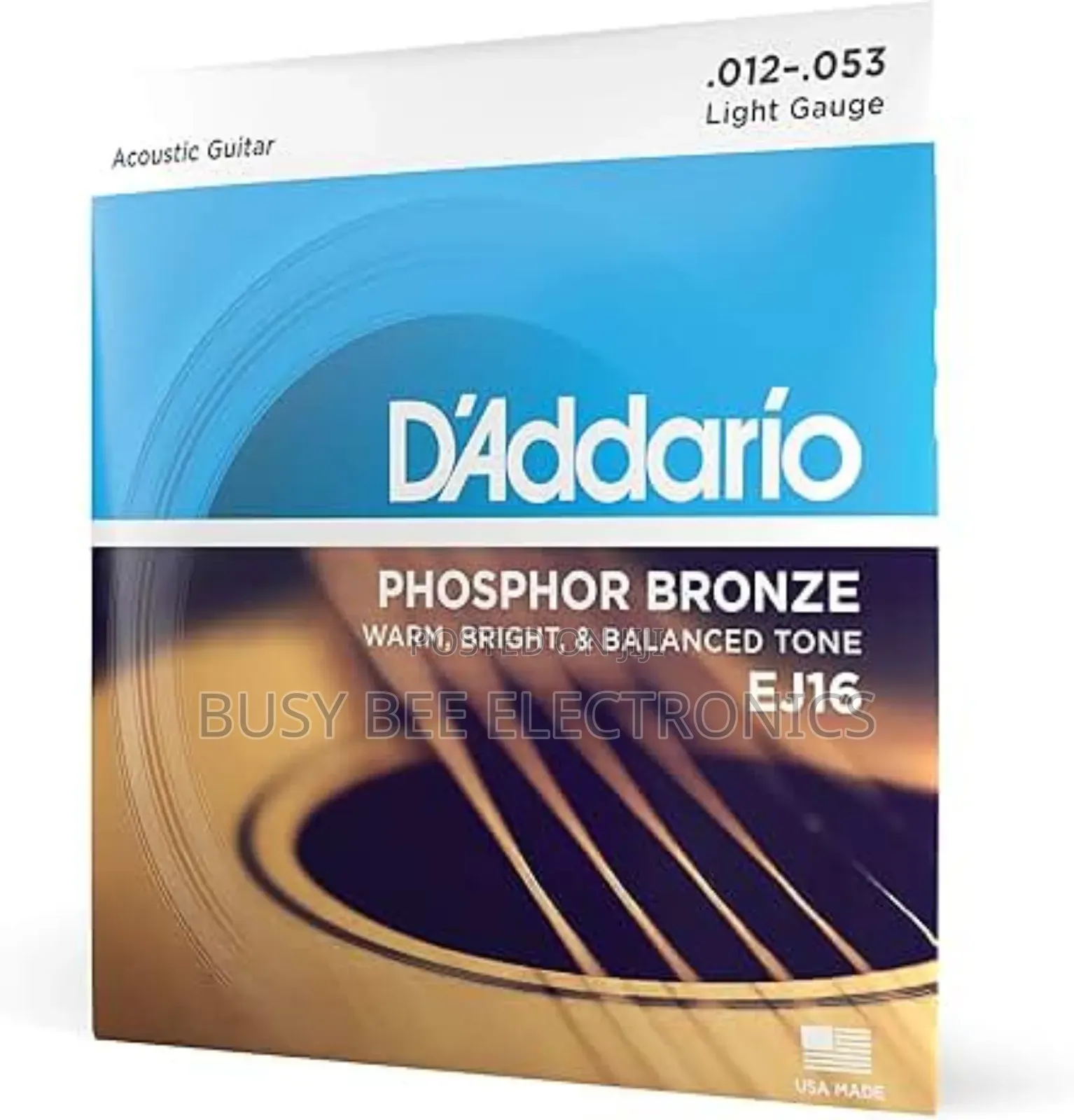 Acoustic Guitar Strings - 80/20 Bronze - For 6 String .