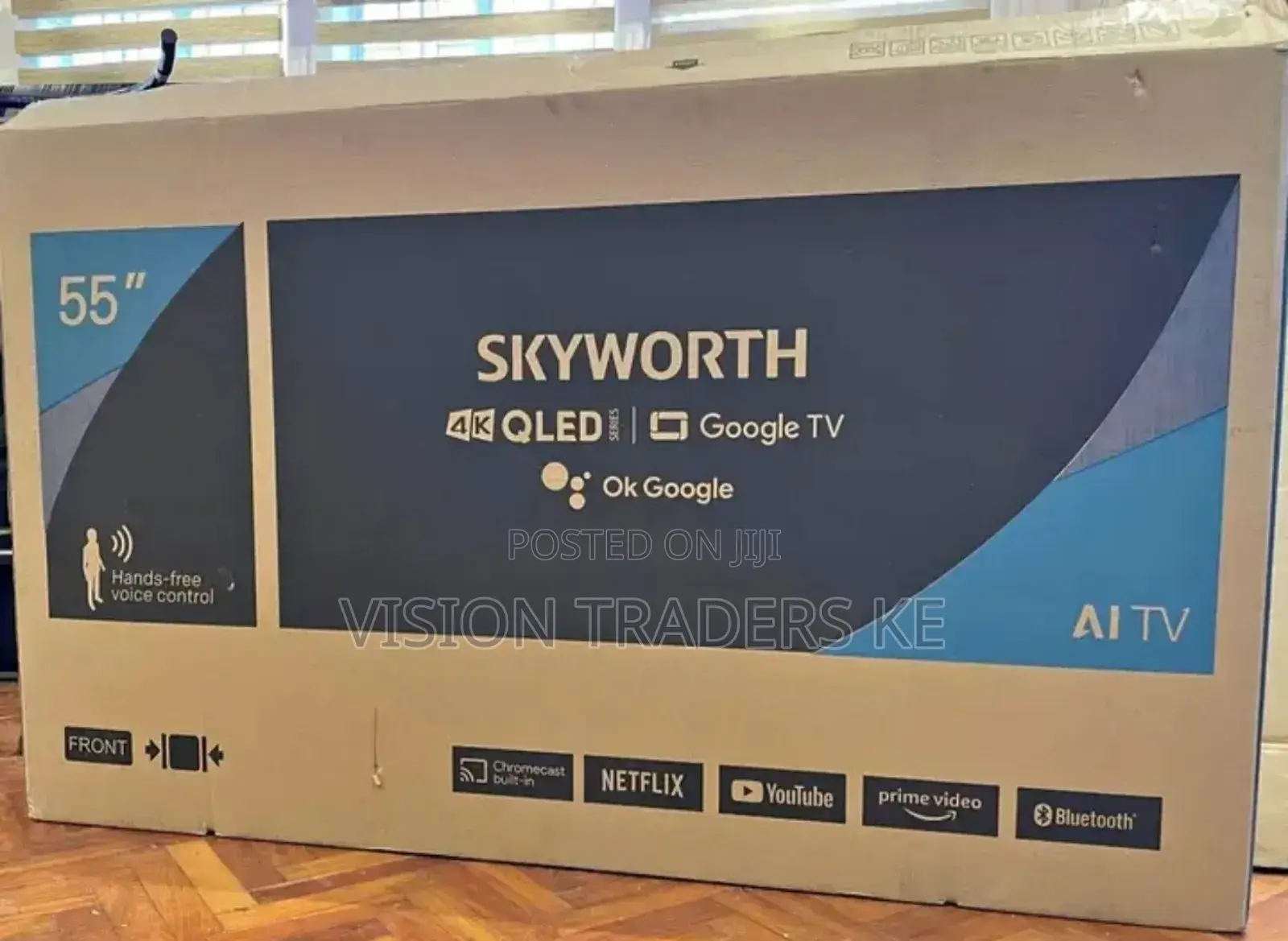 Skyworth 55 Inches Qled Frameless Tv With Bluetooth
