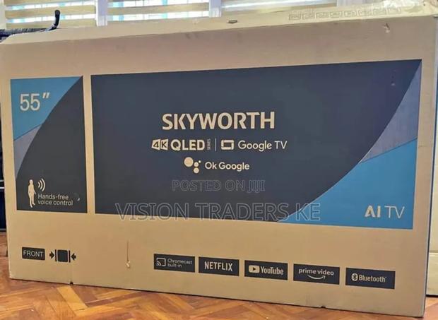Skyworth 55 Inches Qled Frameless Tv With Bluetooth