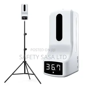 Infrared Thermometer Antibacterial Gel Dispenser + Tripod