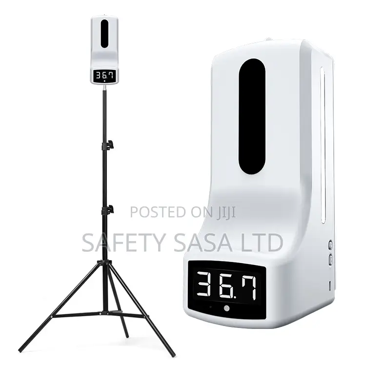Infrared Thermometer Antibacterial Gel Dispenser + Tripod