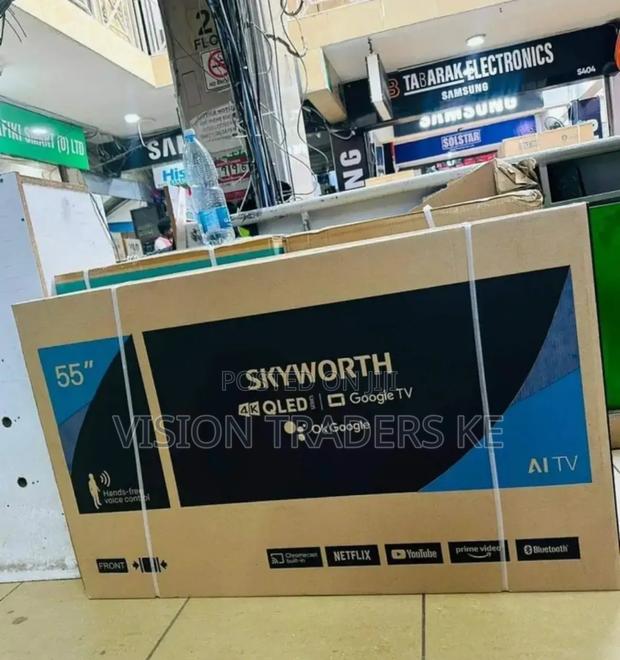 Skyworth 55 Inches Qled Frameless Television With Youtube