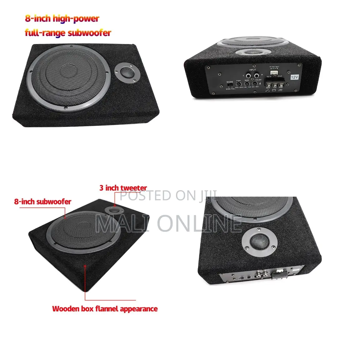 Car Under Seat Subwoofer 8 Inch Bass Speaker With Amplifier in Nairobi