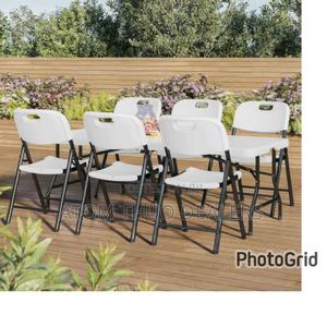 Strong White Foldable Chairs - thumbnail 2