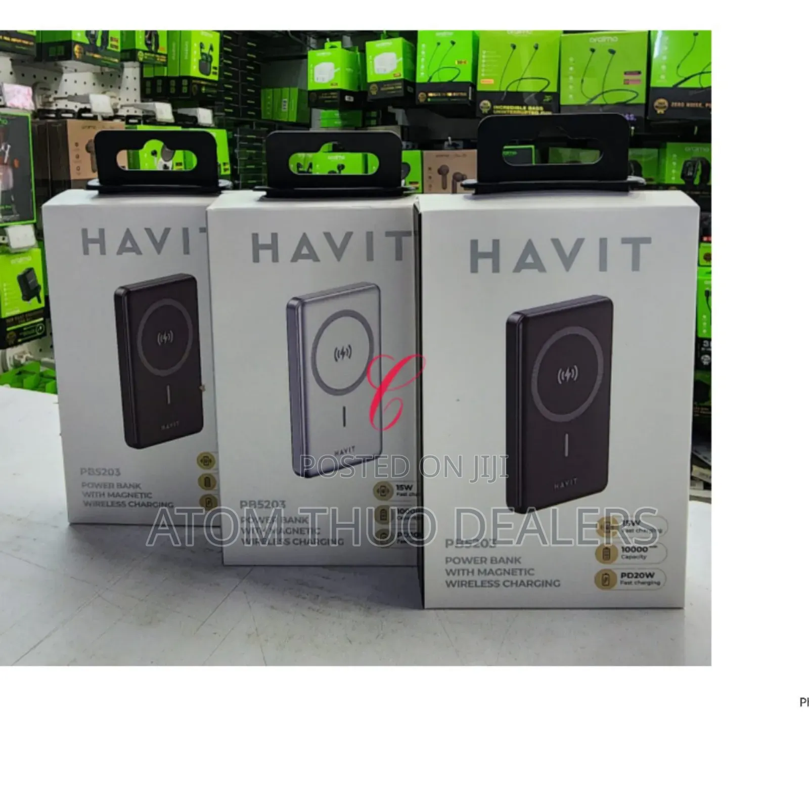 Havit PB 5203 10,000mah 20W Magnetic Wireless Charging