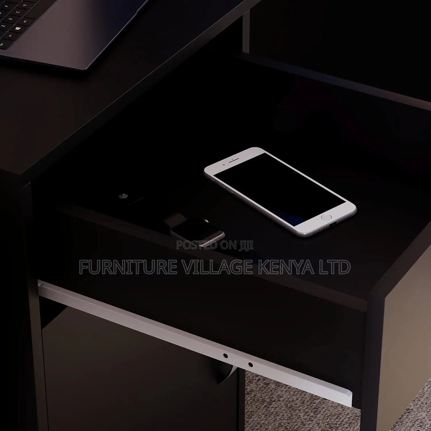 1200mm Home Office Study Desk With Lockable Drawers