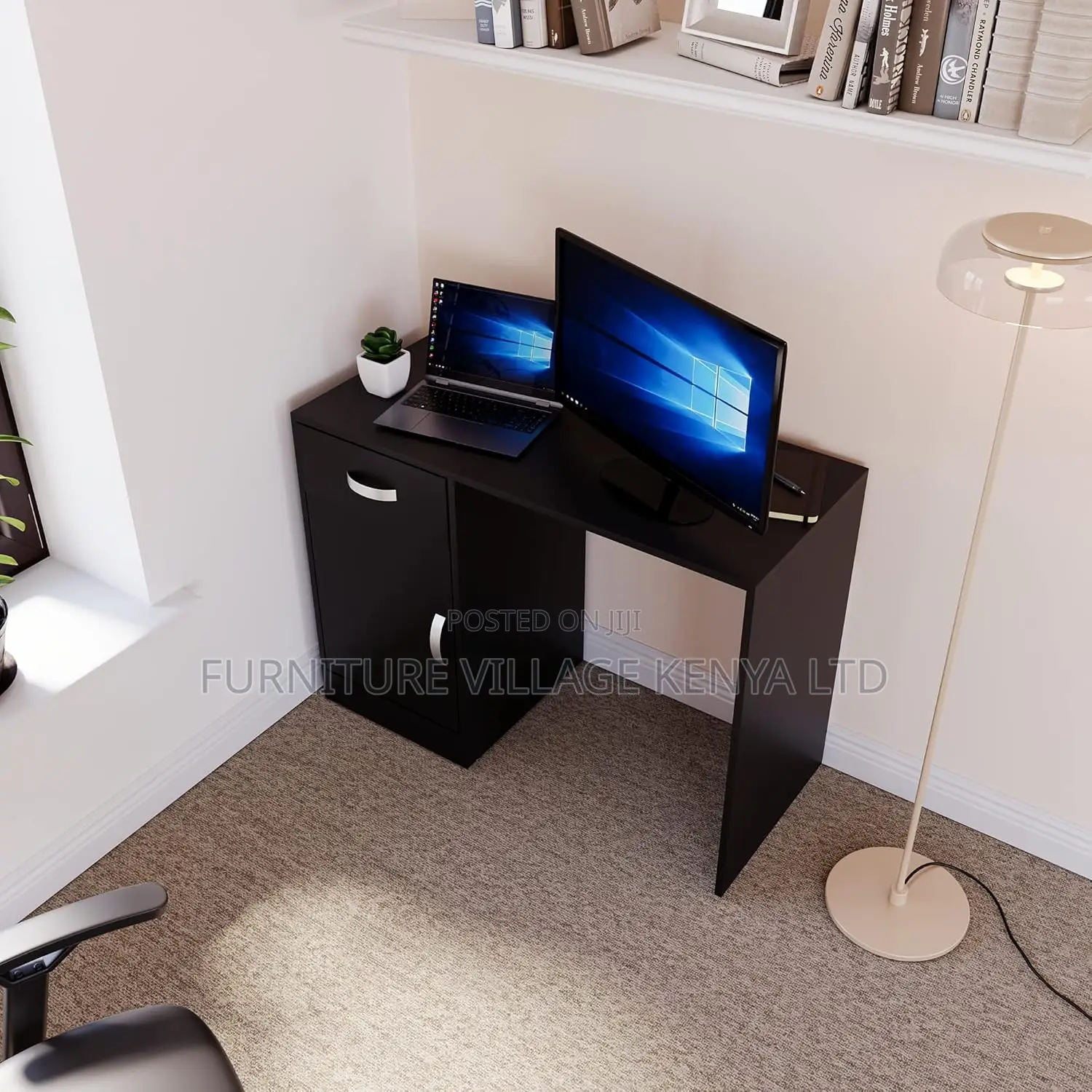 1200mm Home Office Study Desk With Lockable Drawers