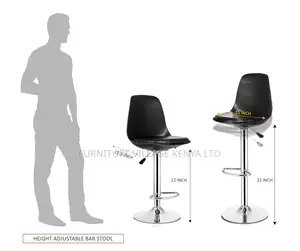 Rapid High Bar Chair/Kitchen Stool in Black