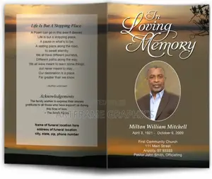 Funeral Program Printing A3