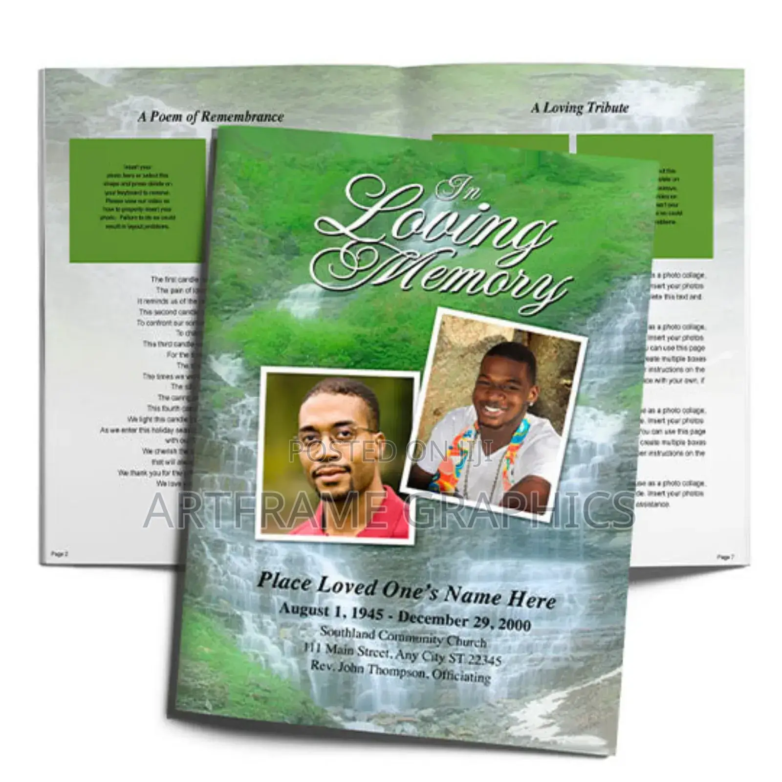 Eulogy Printing A5 Size