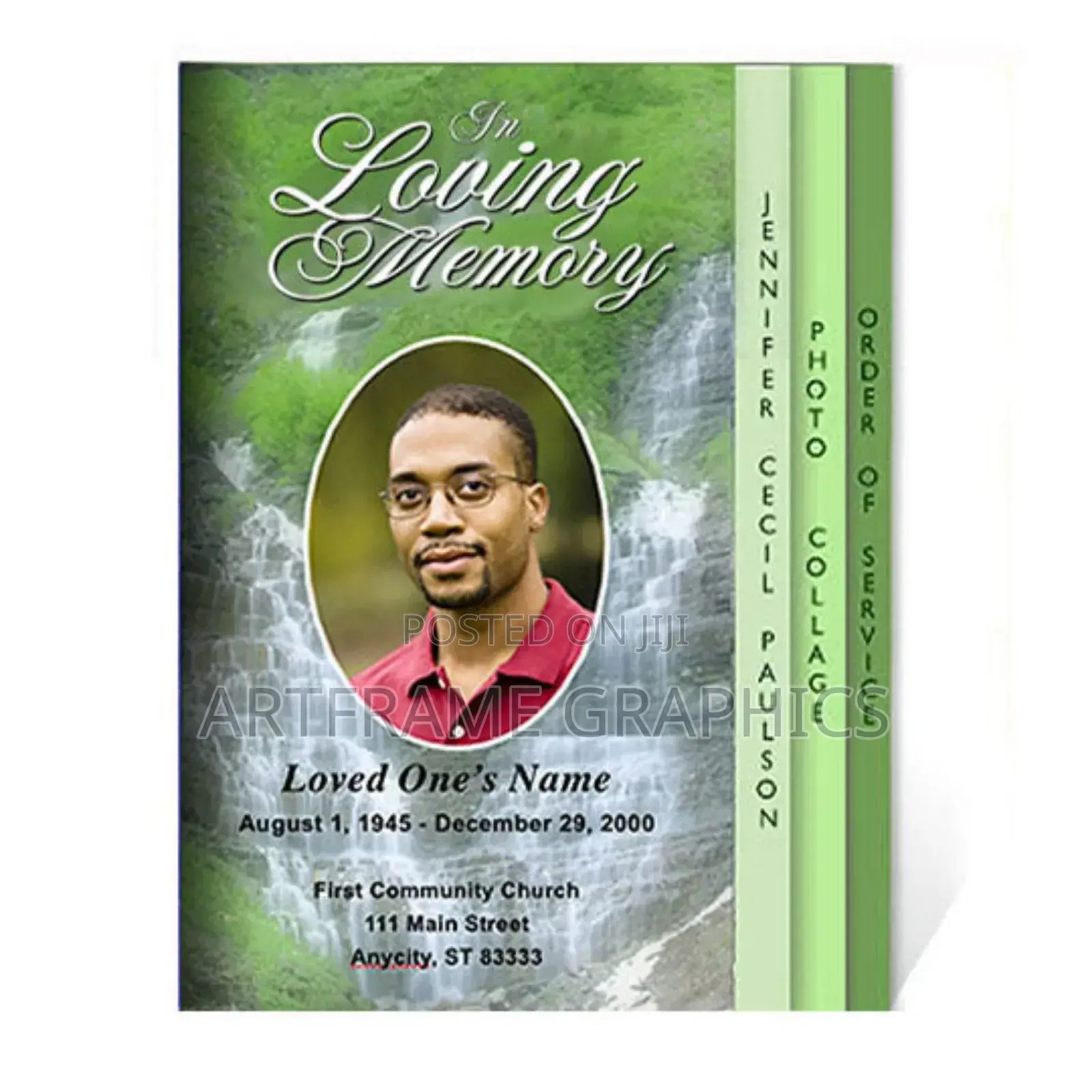 Eulogy Printing A5 Size