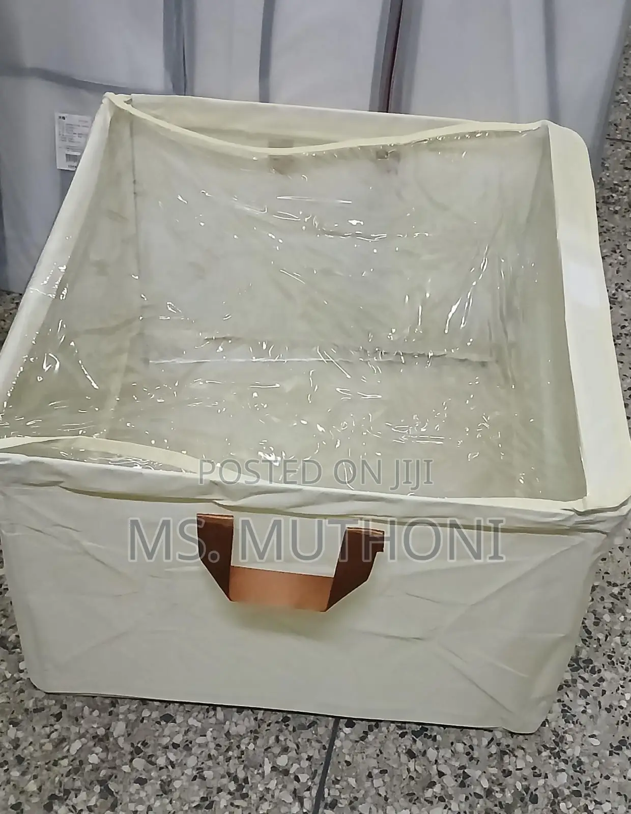 1pc Storage Box With Steel Frame and a Moisture Proof Lid