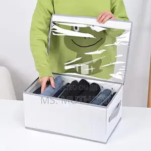 8 Case Jeans/ Pants Organiser With Dust Proof Lid