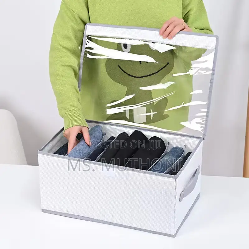 8 Case Jeans/ Pants Organiser With Dust Proof Lid