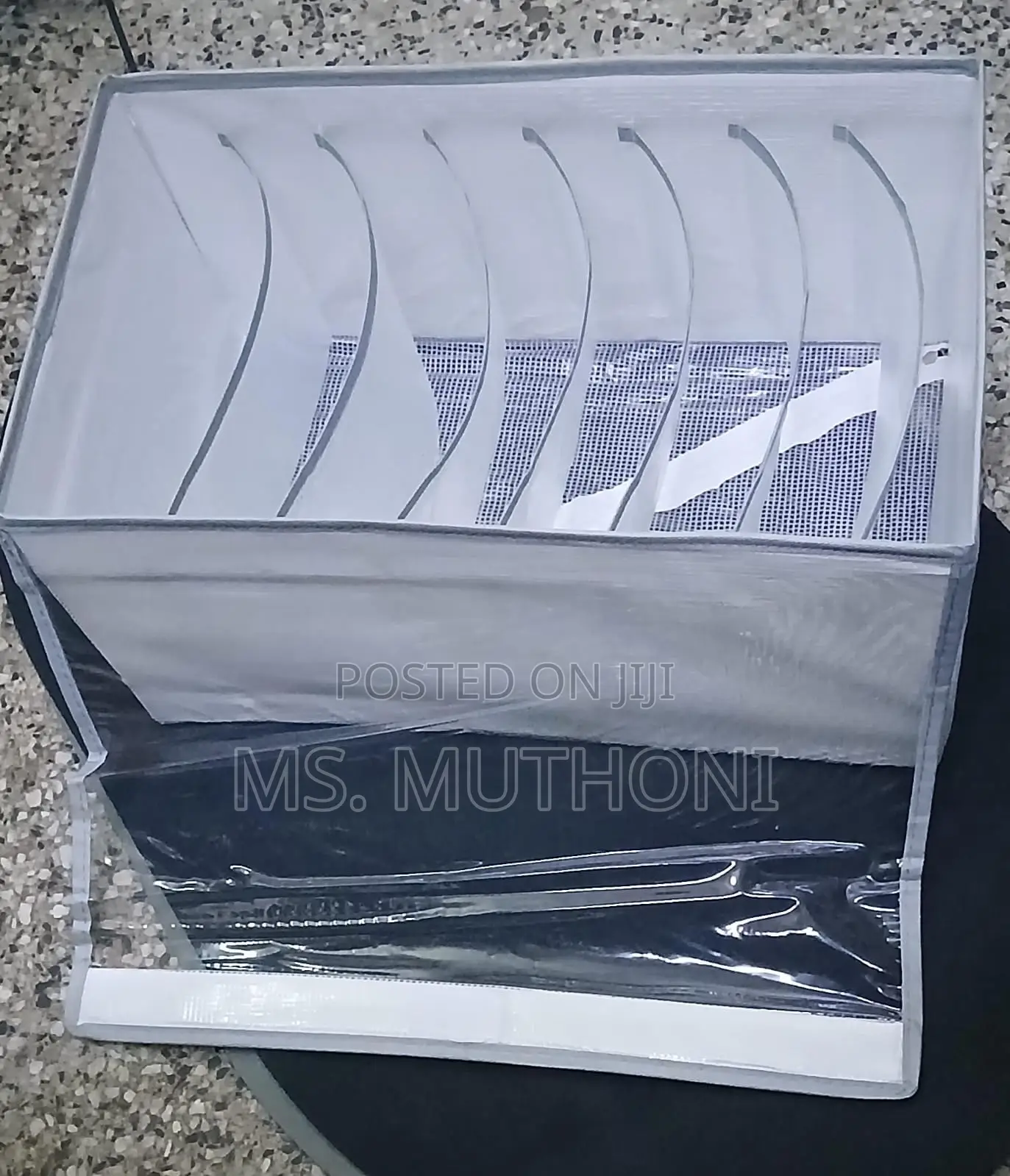 8 Case Jeans/ Pants Organiser With Dust Proof Lid