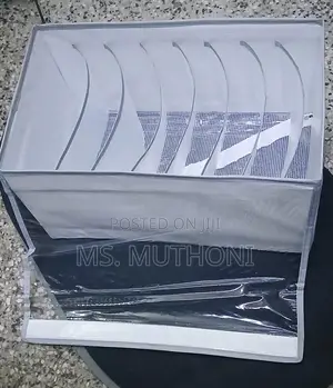 8 Case Jeans/ Pants Organiser With Dust Proof Lid