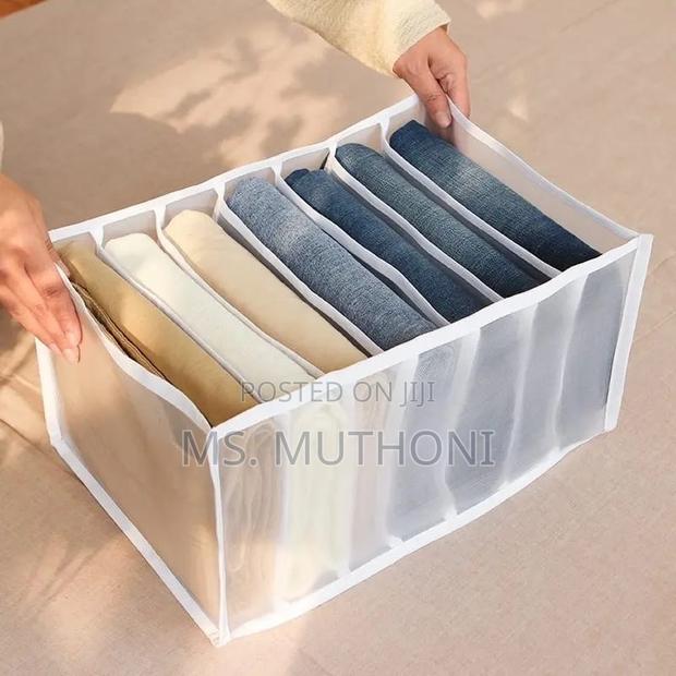 A Pair (2) 7 Grid Mesh Jeans Organiser - thumbnail 2