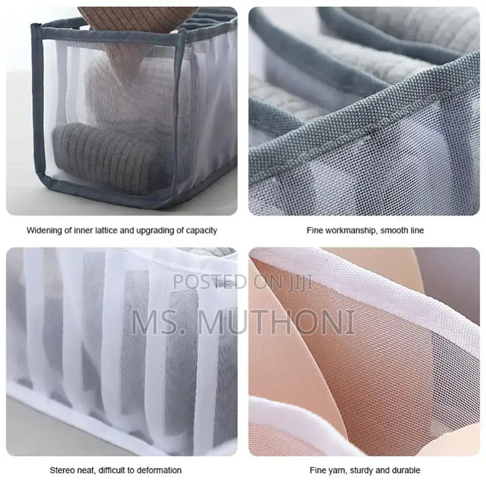 A Pair (2) 7 Grid Mesh Jeans Organiser