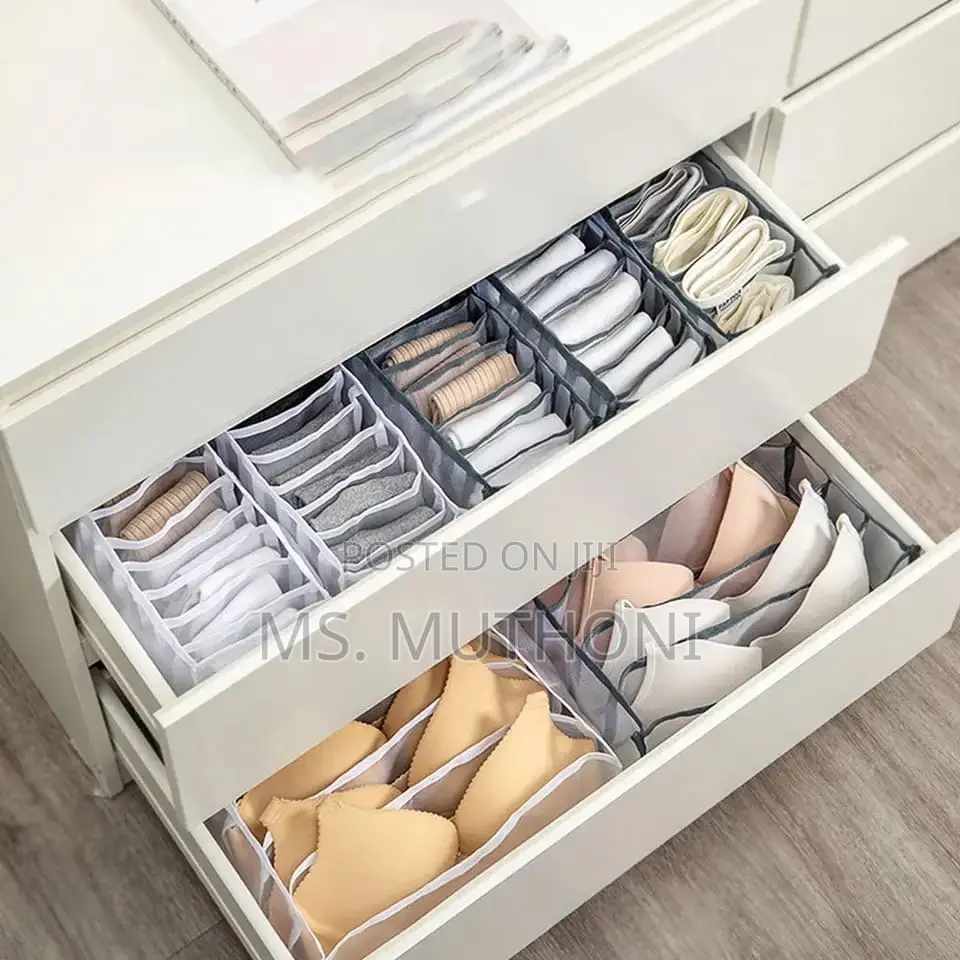 A Pair (2) 7 Grid Mesh Jeans Organiser