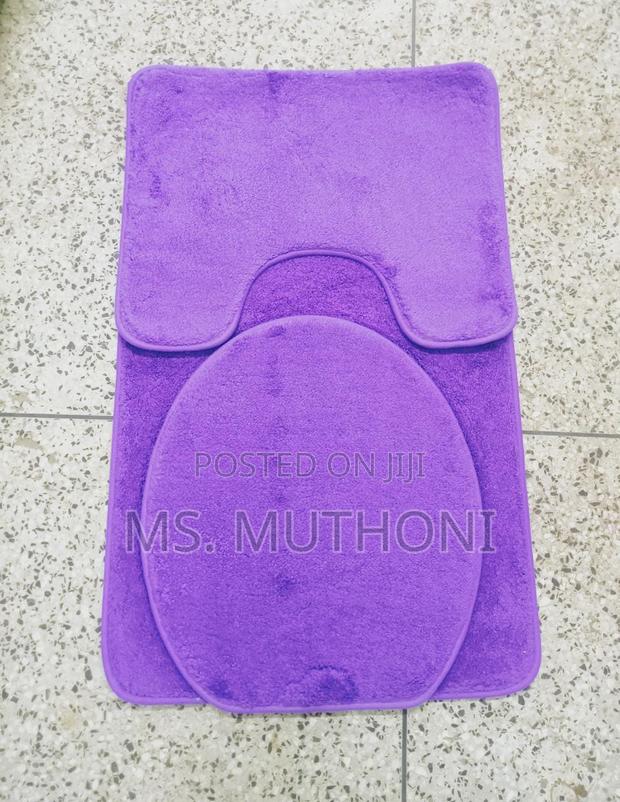 3pcs Modern Bathroom Mat, Super Absorbent - main view