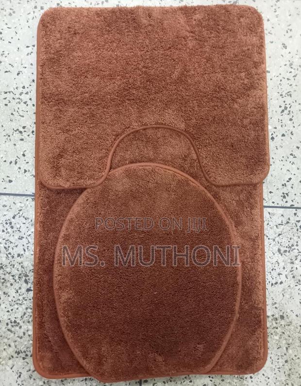 3pcs Modern Bathroom Mat, Super Absorbent - thumbnail 2