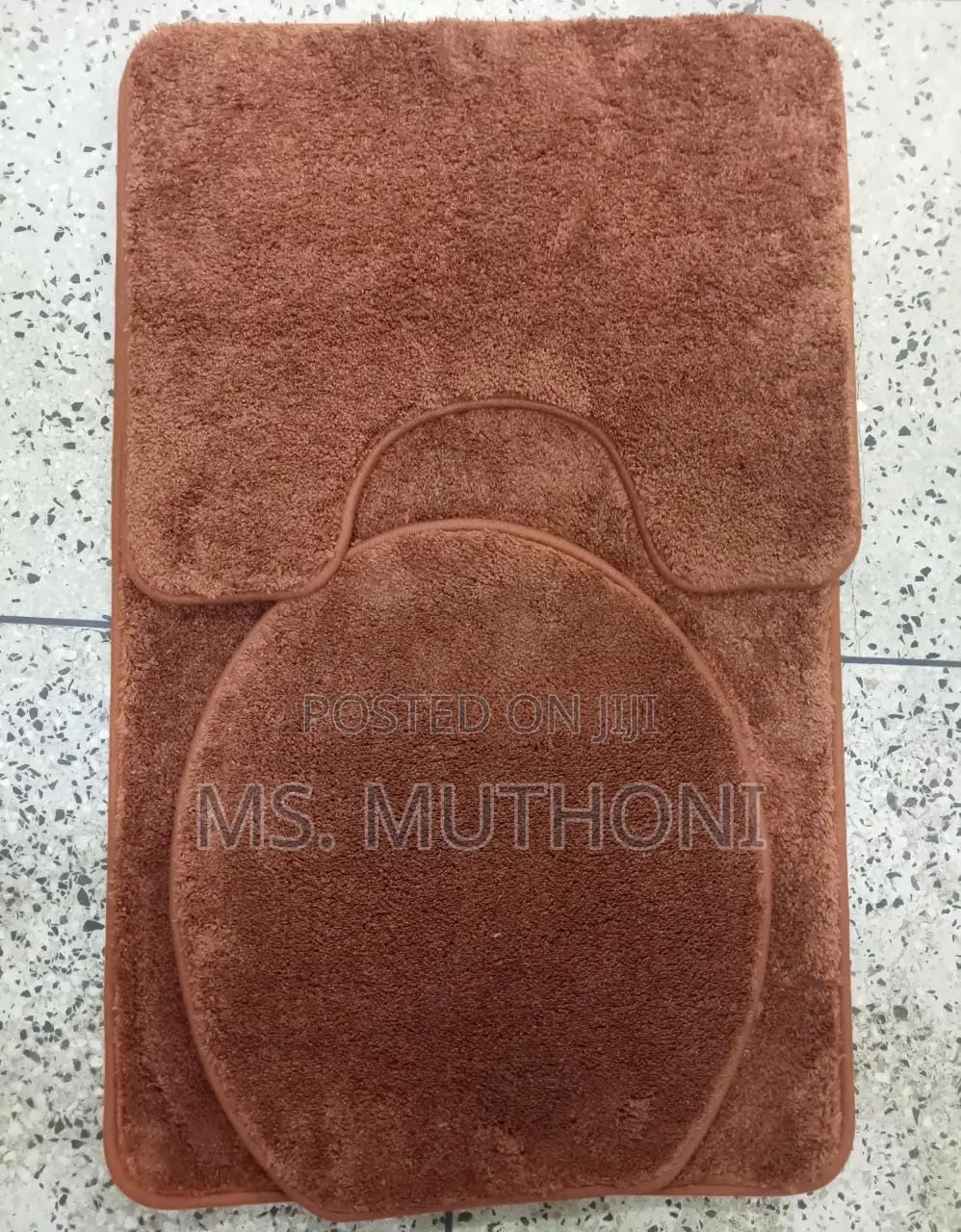 3pcs Modern Bathroom Mat, Super Absorbent