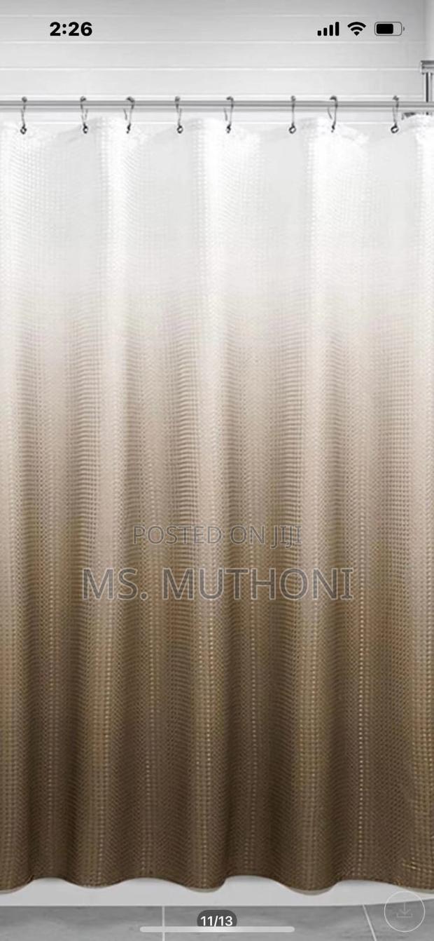 180*200cm Shower Curtains With Hooks - thumbnail 3