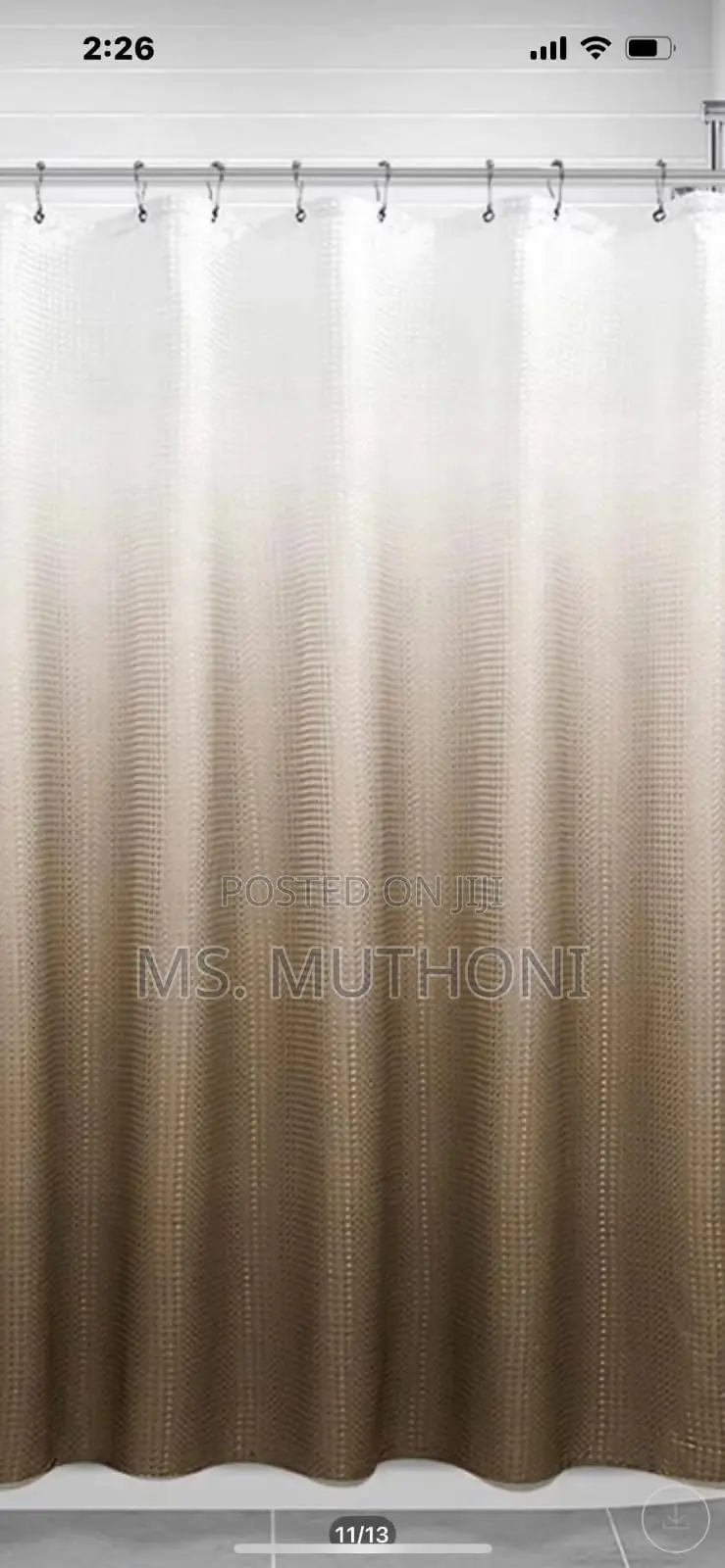 180*200cm Shower Curtains With Hooks