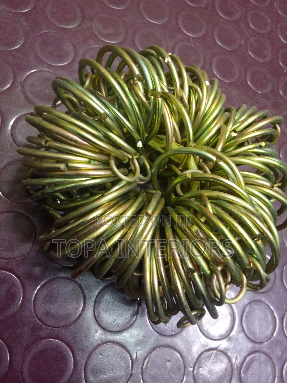 Round Curtain Rod Rings Available for Curtain Installation