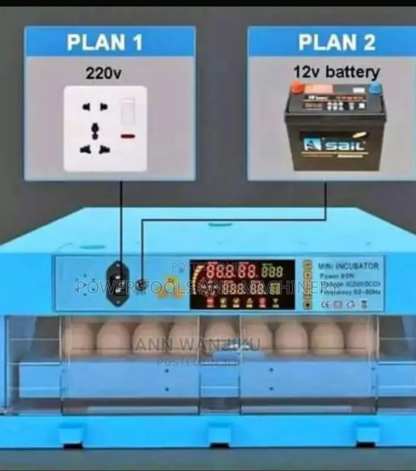 Fully Automatic 64eggs Incubator