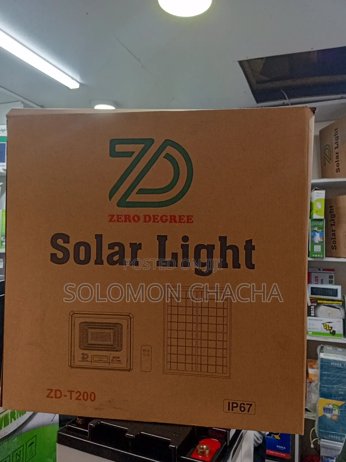 ZD 200W FLOOD Solar Light All Weather Light