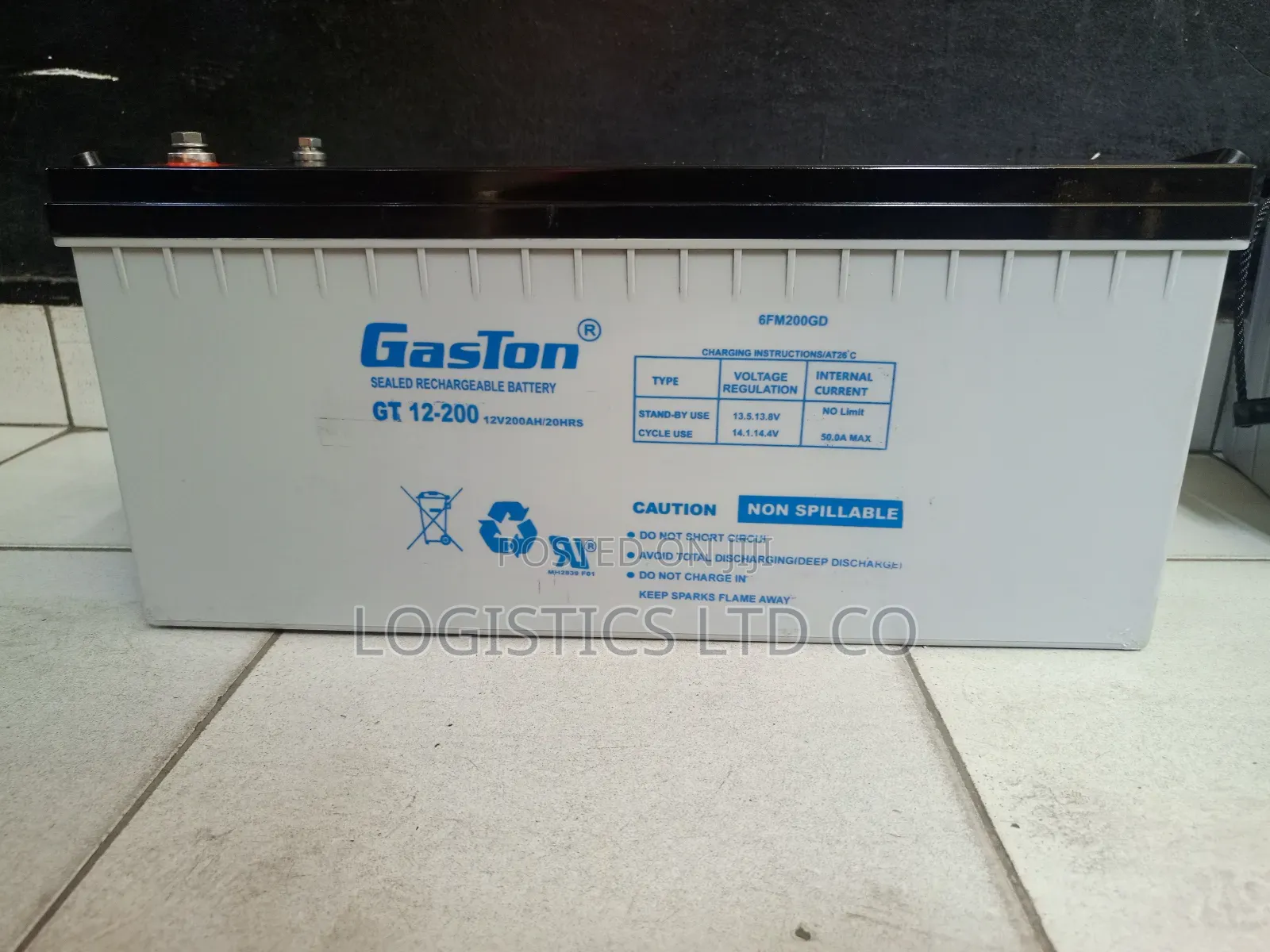 Gaston 200ah/12v Rechargeable Battery