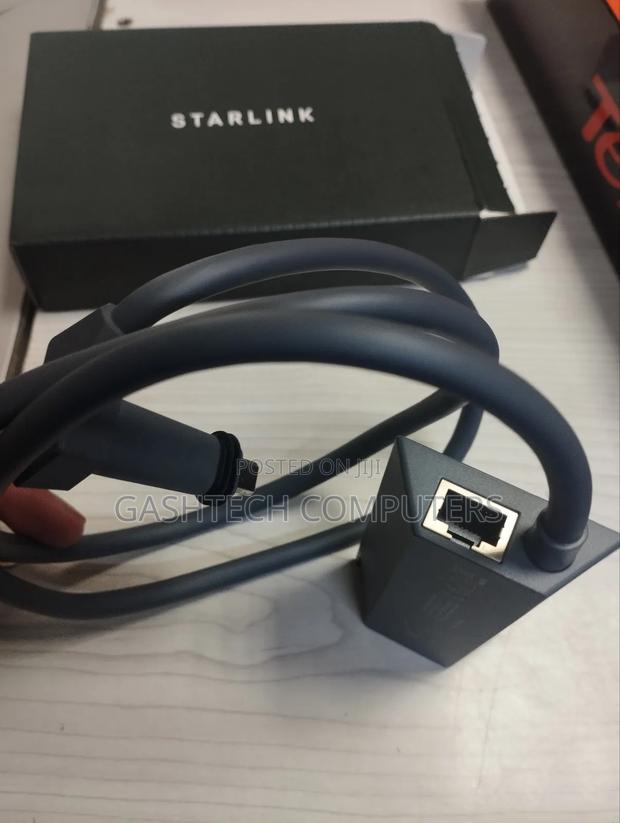Starlink Ethernet Adapter for Wired External Network, Black