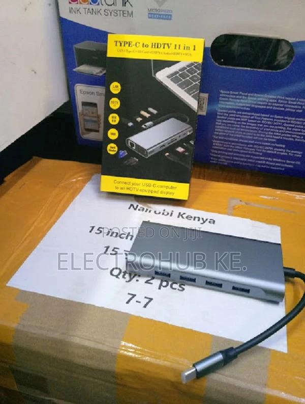 Type-C 11-in-1 Adapter With HDMI LAN SD USB 3.0 Vga - main view