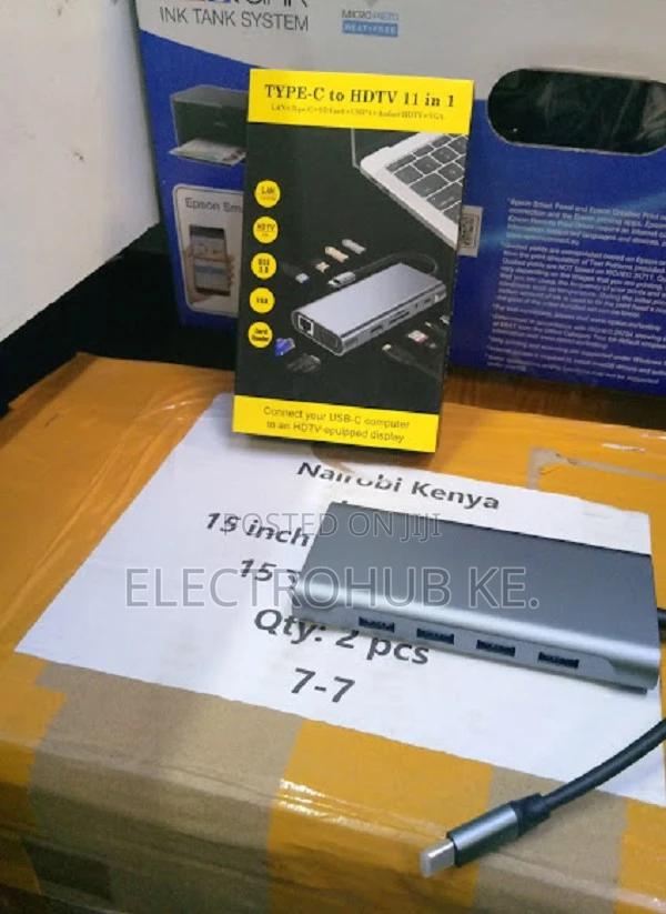 11 in 1 Type C to HDMI ,Lan, USB,Vga Converter - main view