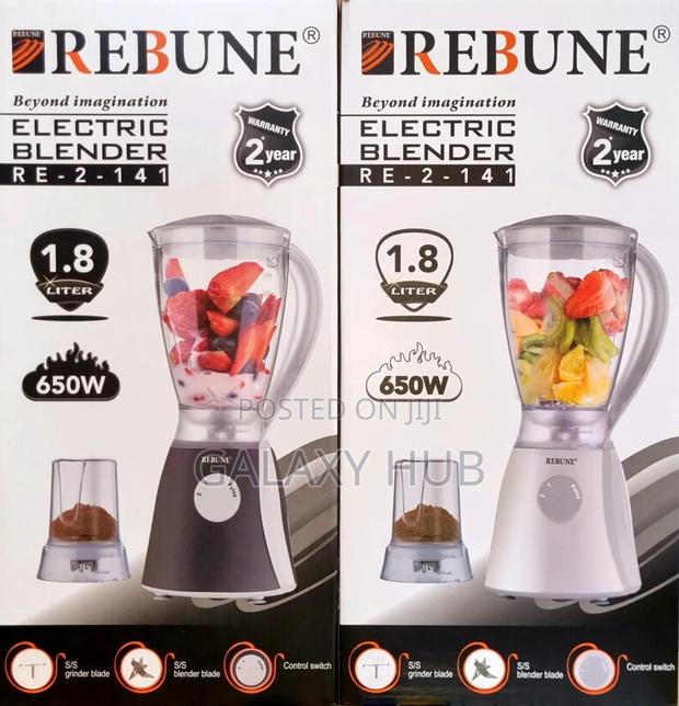 2 In 1 Rebune 1.8 Litres Jug 650 Watts Blender 041