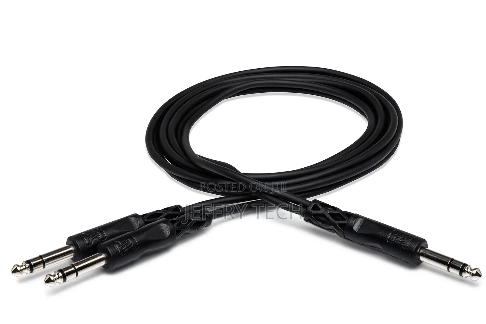 Y Cable 1/4 in TRS to Dual 1/4 in TRS