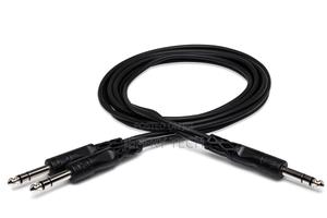 Y Cable 1/4 in TRS to Dual 1/4 in TRS