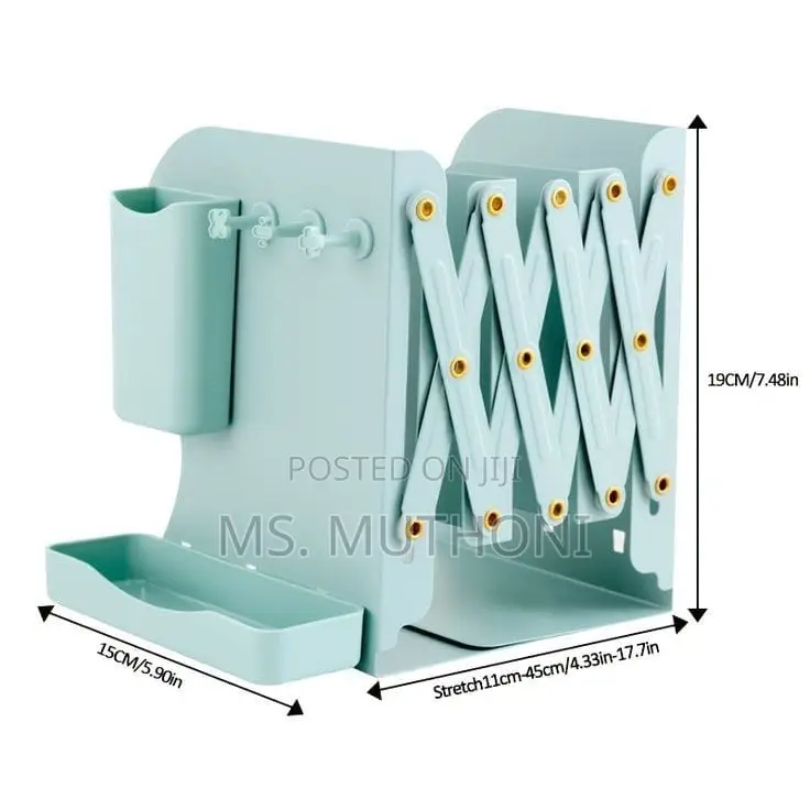 Expandable Metallic Bookshelf