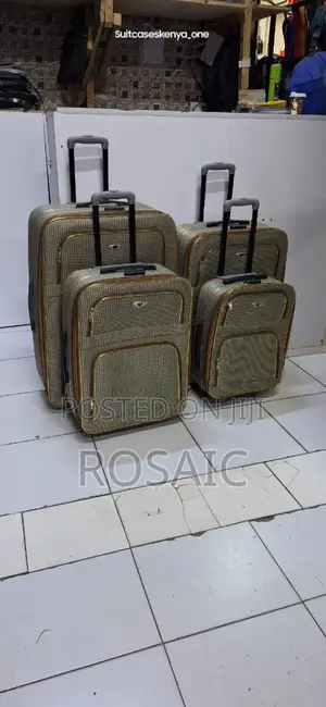 Fashion 4 in 1 Fabric Suitcase Briefcase Travel Bag