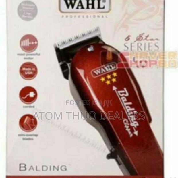 Maroon Balding Electric Wahl Shaver - main view