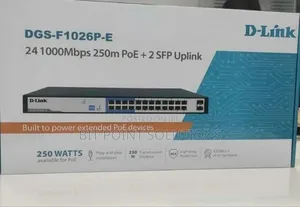 D-Link Upto 250 Meter Support 24-Port 1000mbps Poe Switch