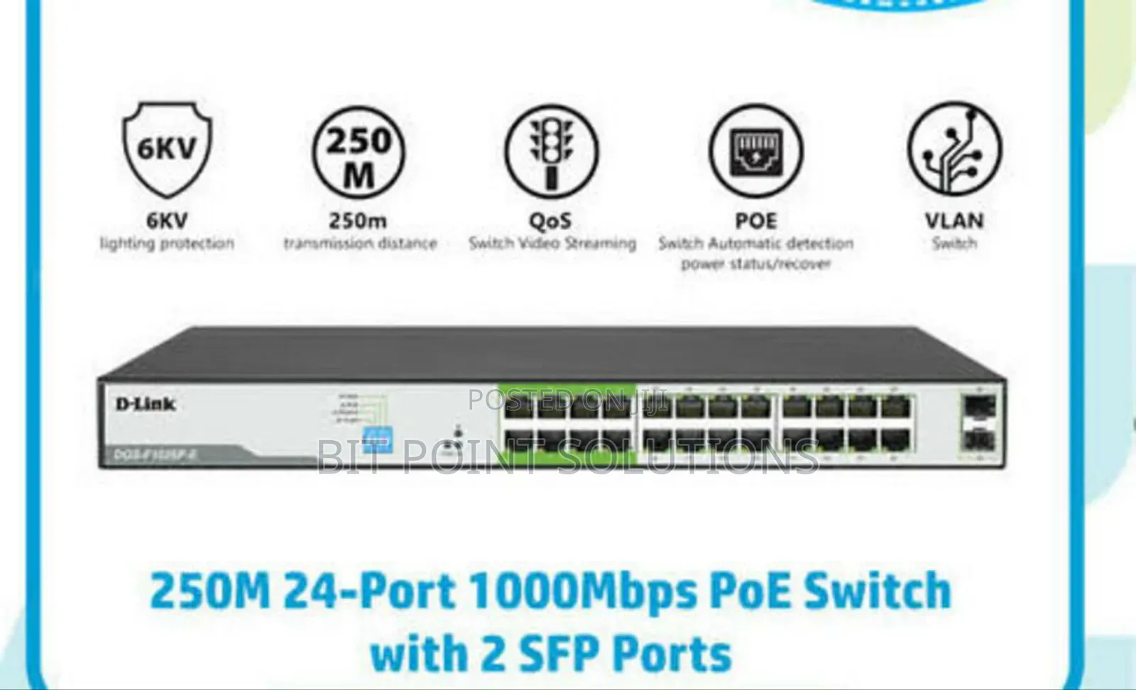 DGS-F1026p D-Link Upto 250 Meter Support 24-Port 1000mbps