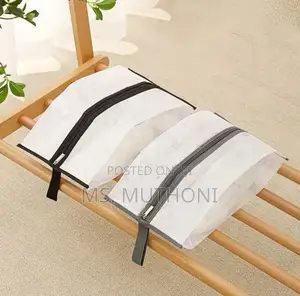A Pair Mesh Dustproof Shoe Bag