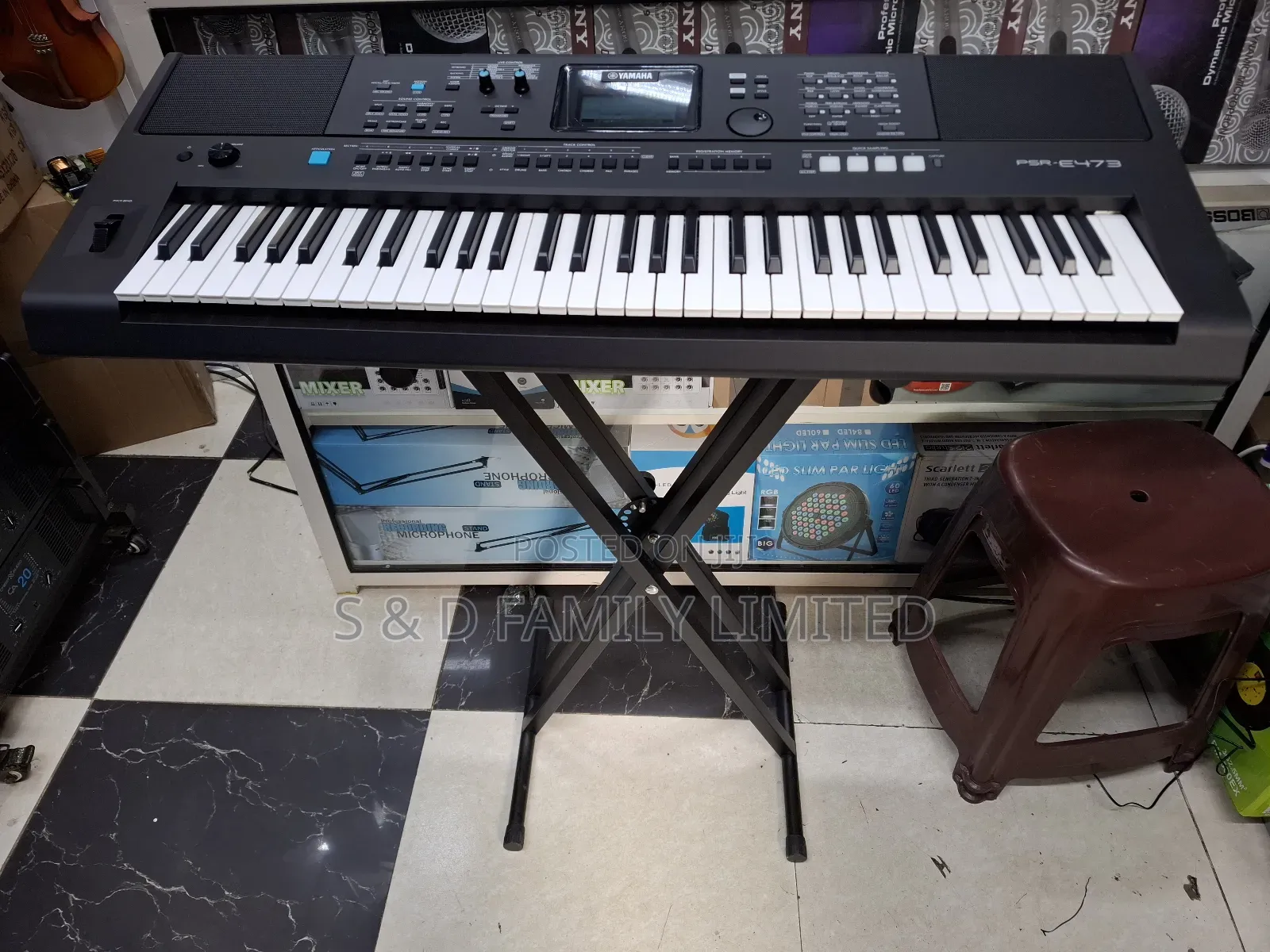 Yamaha PSR E 473 Plus Keyboard Stand