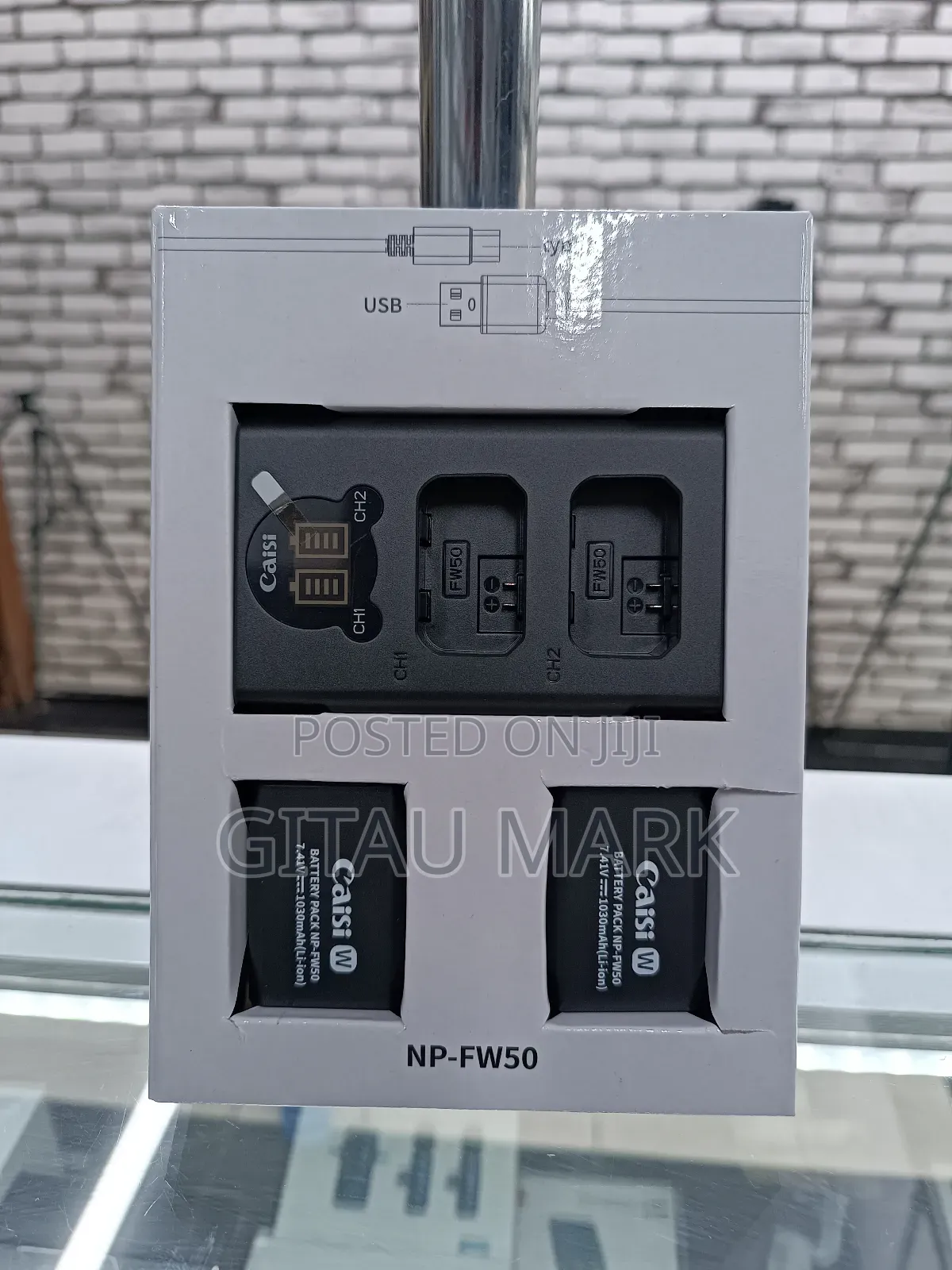 Caisi Np Fw50 Dual Batteries and a Charger