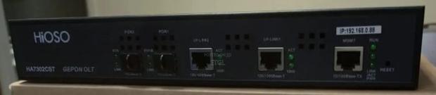 2 Port OLT Hioso HA7302CS 2 Pon EPON OLT Router