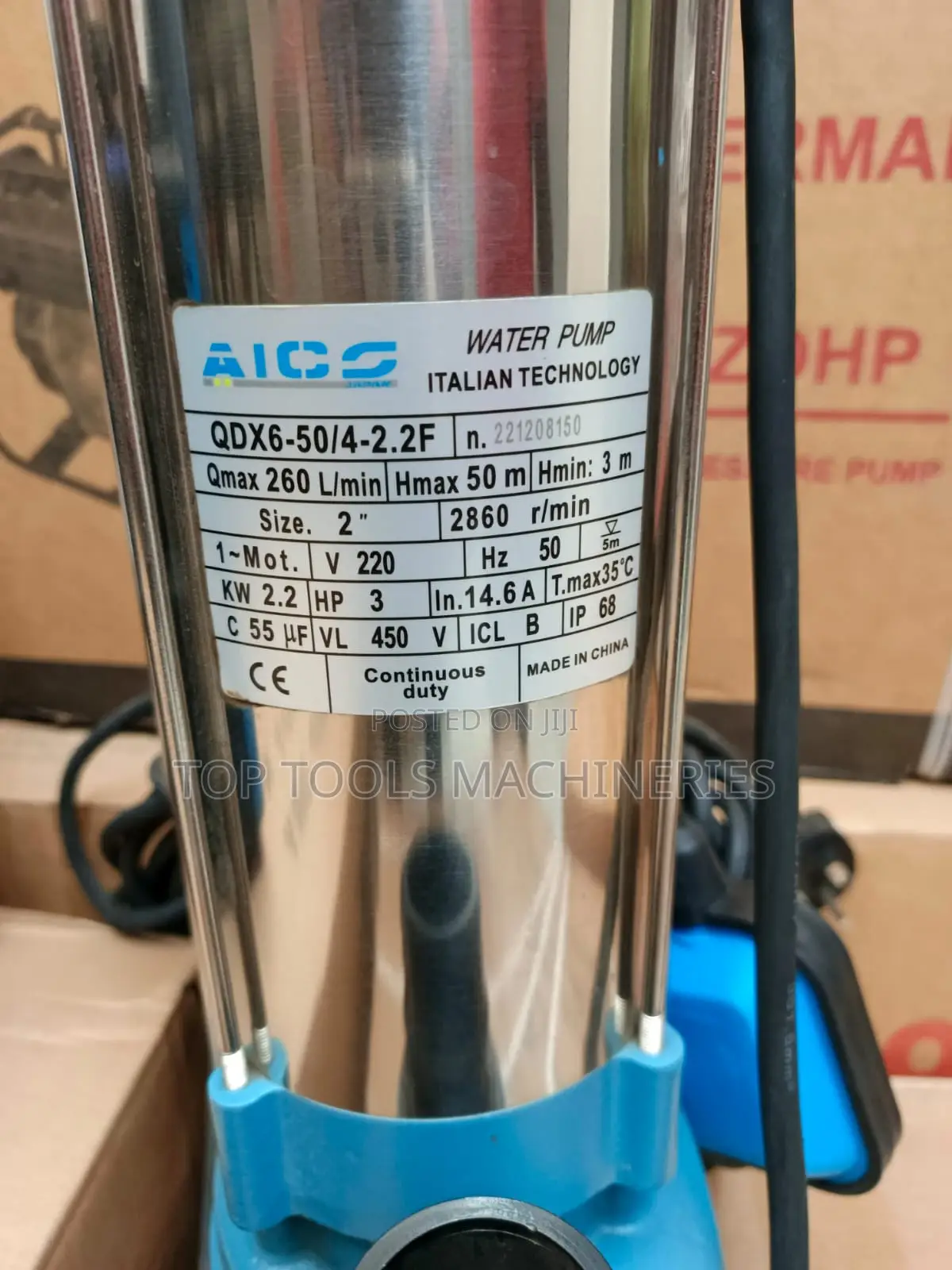 Aico 3hp Submersible Pump Single Phase