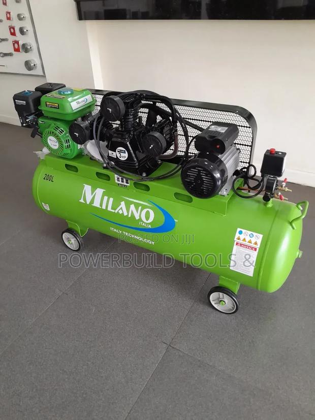 200L Petrol - Electric Milano Compressor