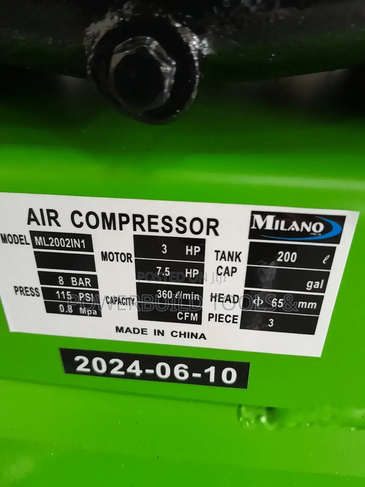 Milano 200LITRES Dual Phase Compressor